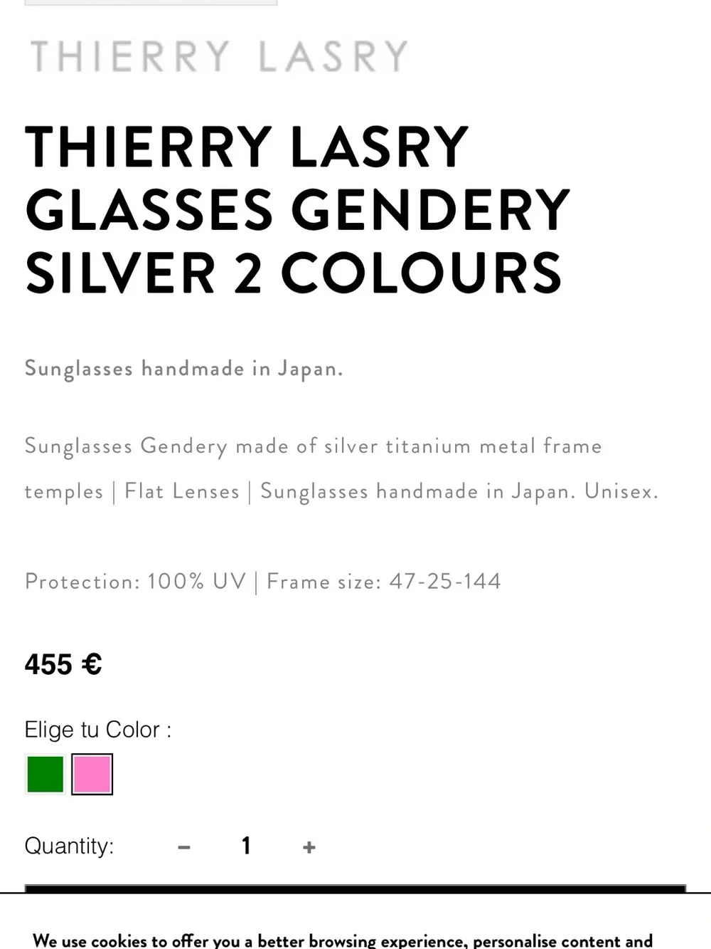 THIERRY LASRY Clear Frame Sunglasses with Pink Gradient Lenses